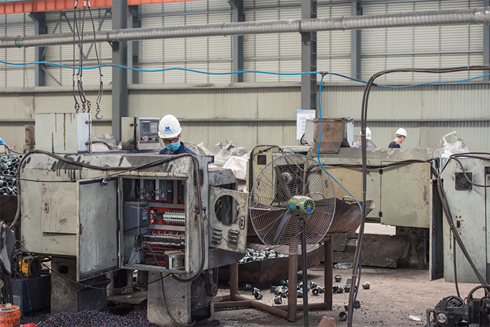 海口网架配件-锥头加工车间